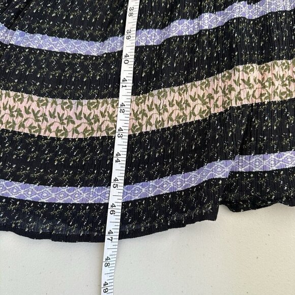 Steve Madden Tassel Tie Front Kimono Duster Floral Patchwork OS Boho Hippie - Picture 9 of 11